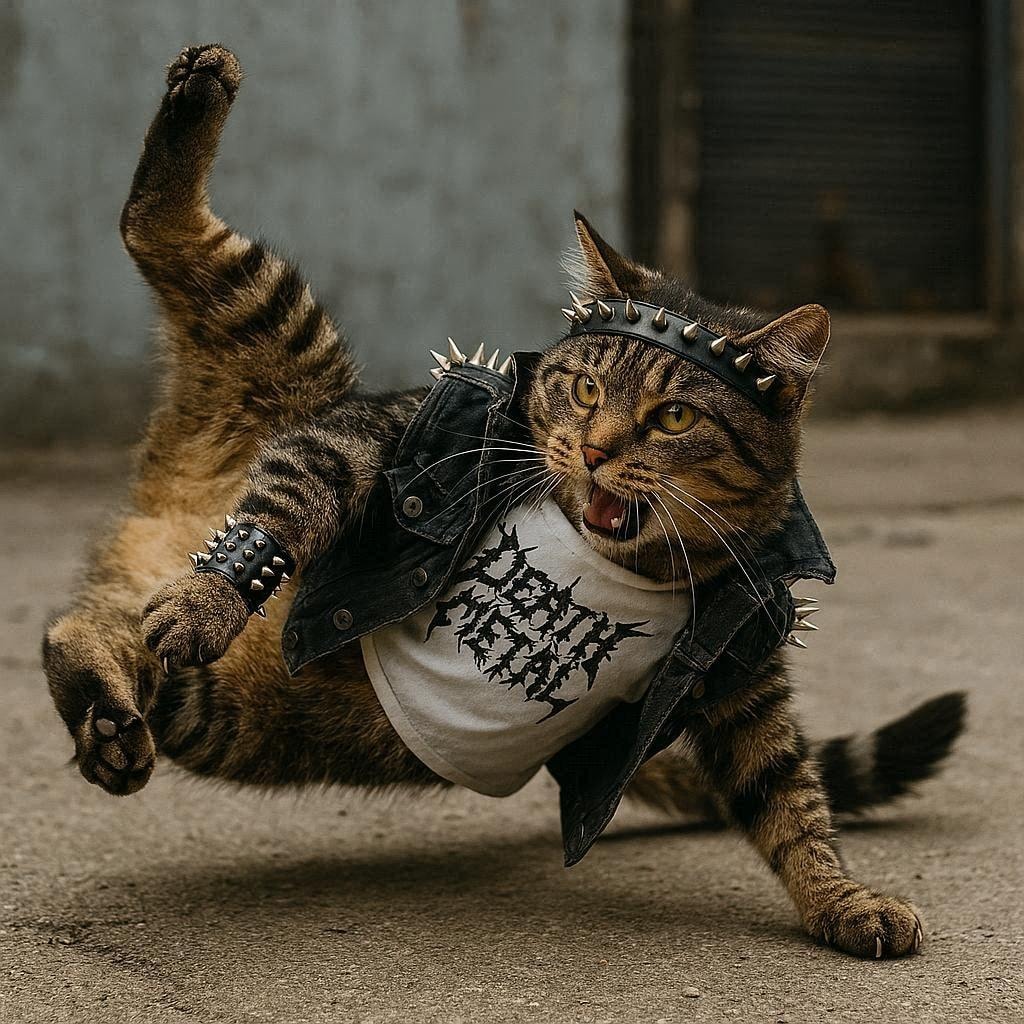 ヘヴィメタルの猫