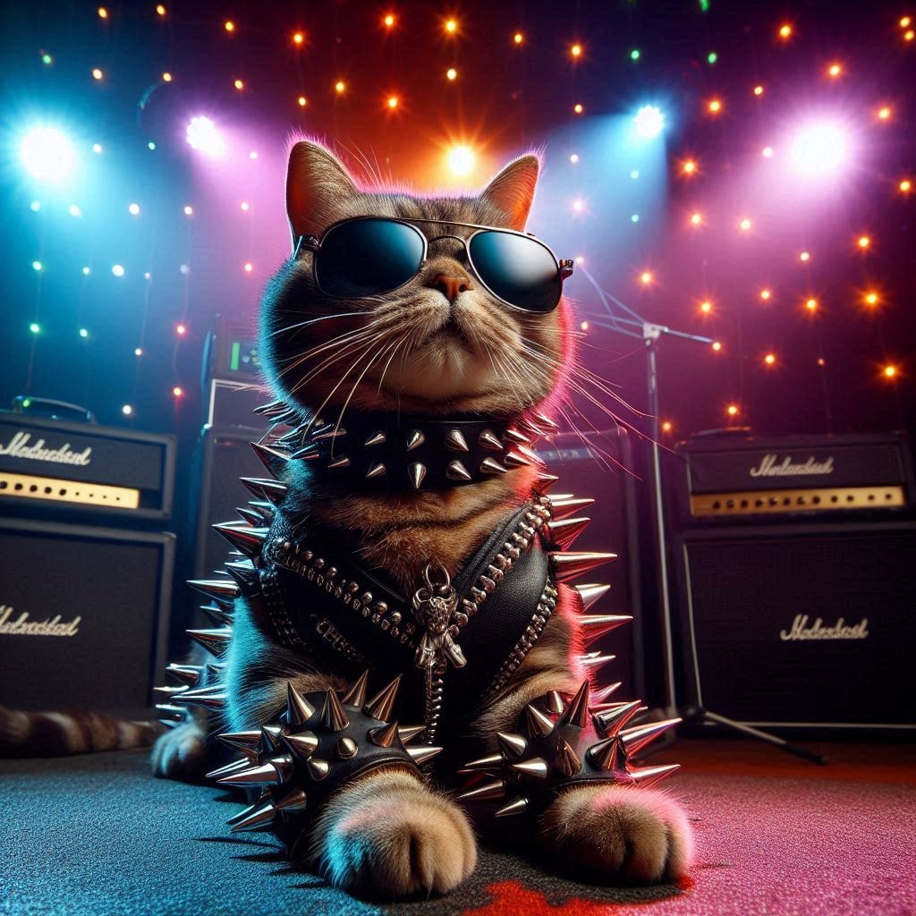 ヘヴィメタルの猫