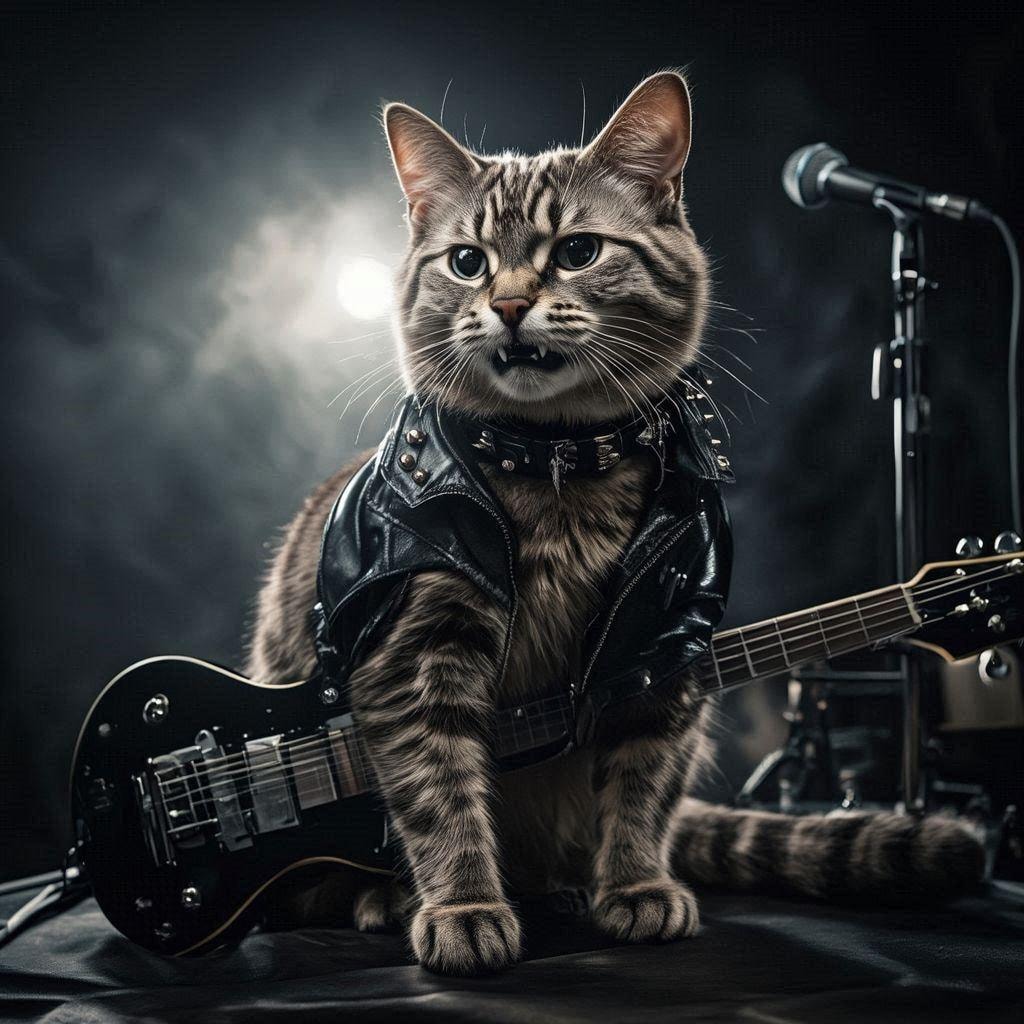 ヘヴィメタルの猫