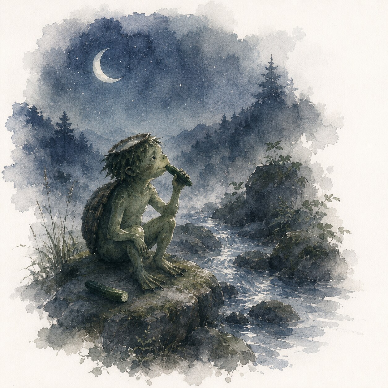 河童の夜食 | の人気AIイラスト・グラビア