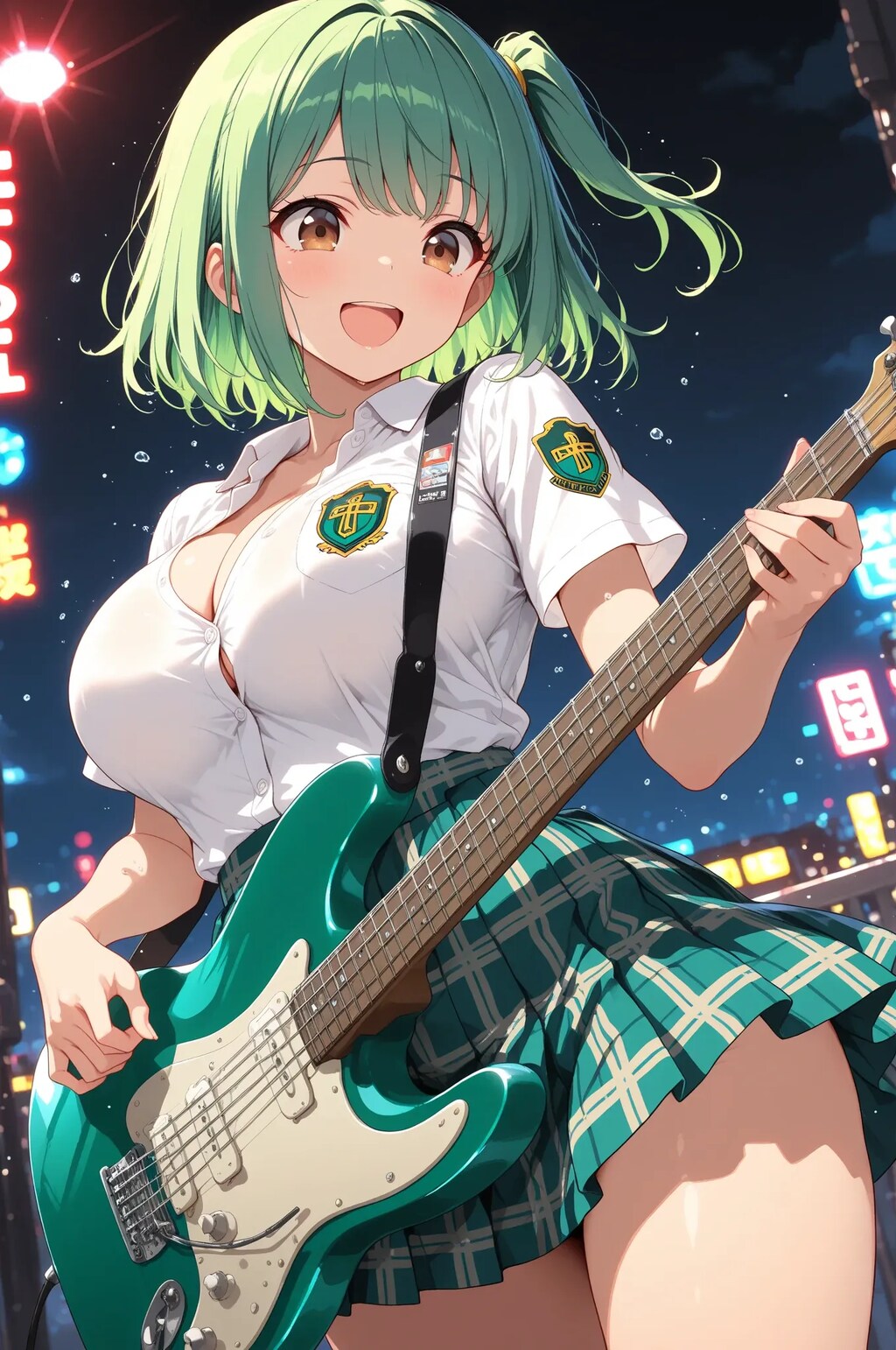 ギターに没頭🎸よもぎちゃん💓