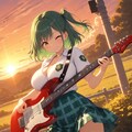 ギターに没頭🎸よもぎちゃん💓 2枚目