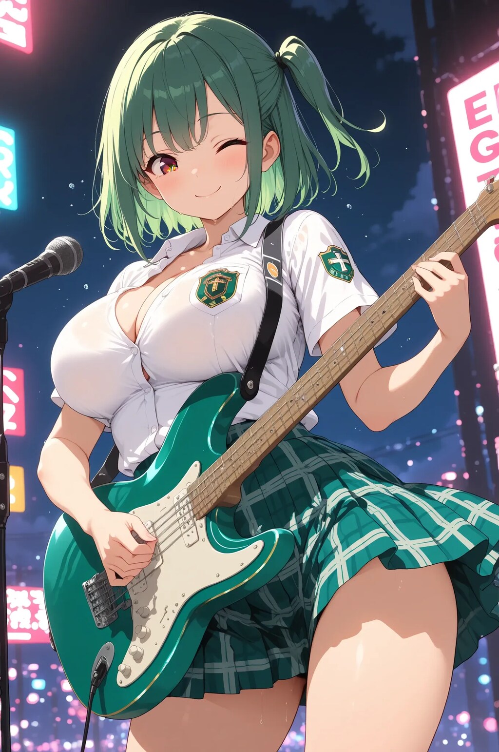 ギターに没頭🎸よもぎちゃん💓