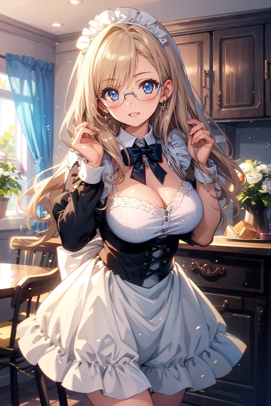 メガネ美少女メイド