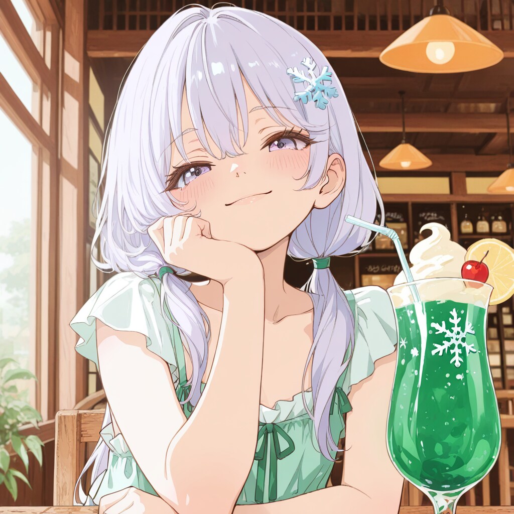 クリームソーダ💜 | の人気AIイラスト・グラビア