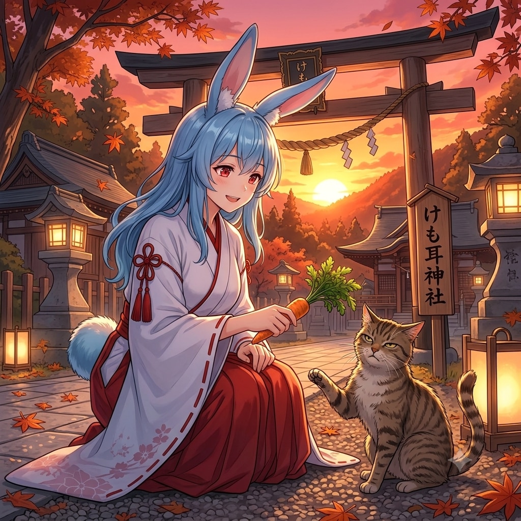 けも耳神社の結月ちゃん
