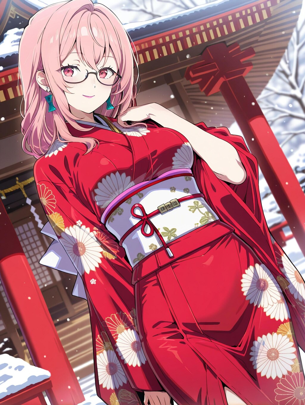 振袖の月城柳さん