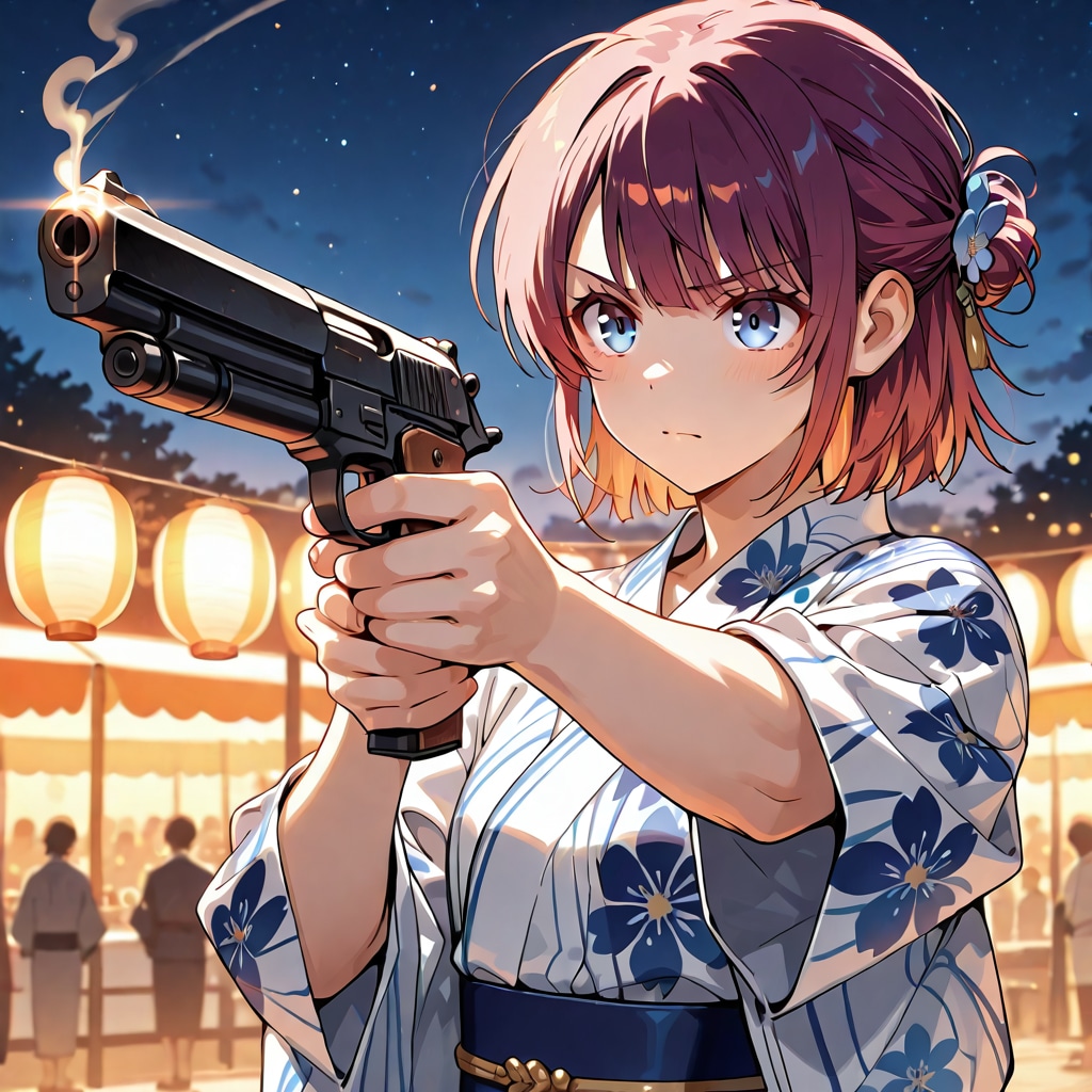 最後の一発に賭けるレオナ
