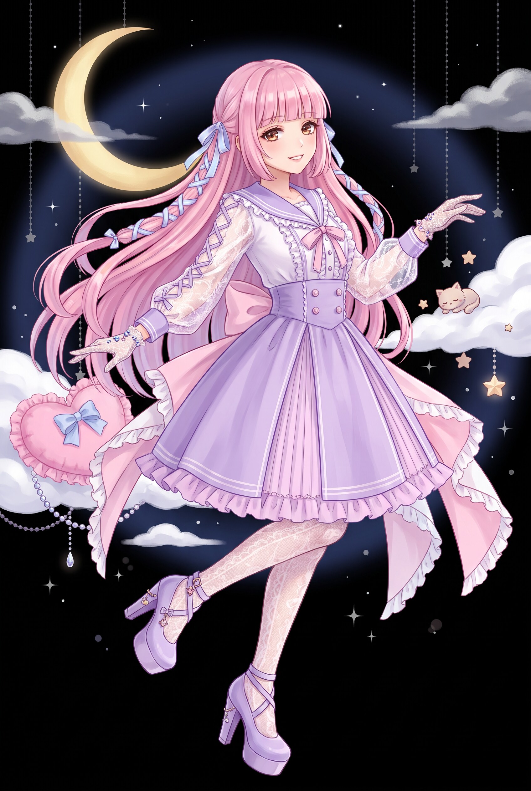 月雲星飾の少女 | の人気AIイラスト・グラビア