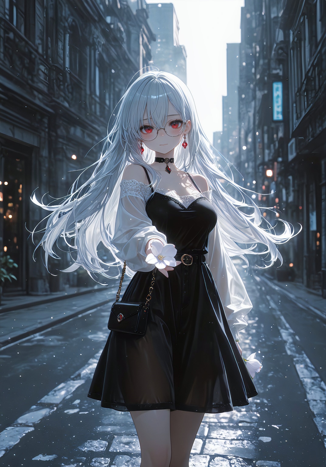 白花の誘い | の人気AIイラスト・グラビア