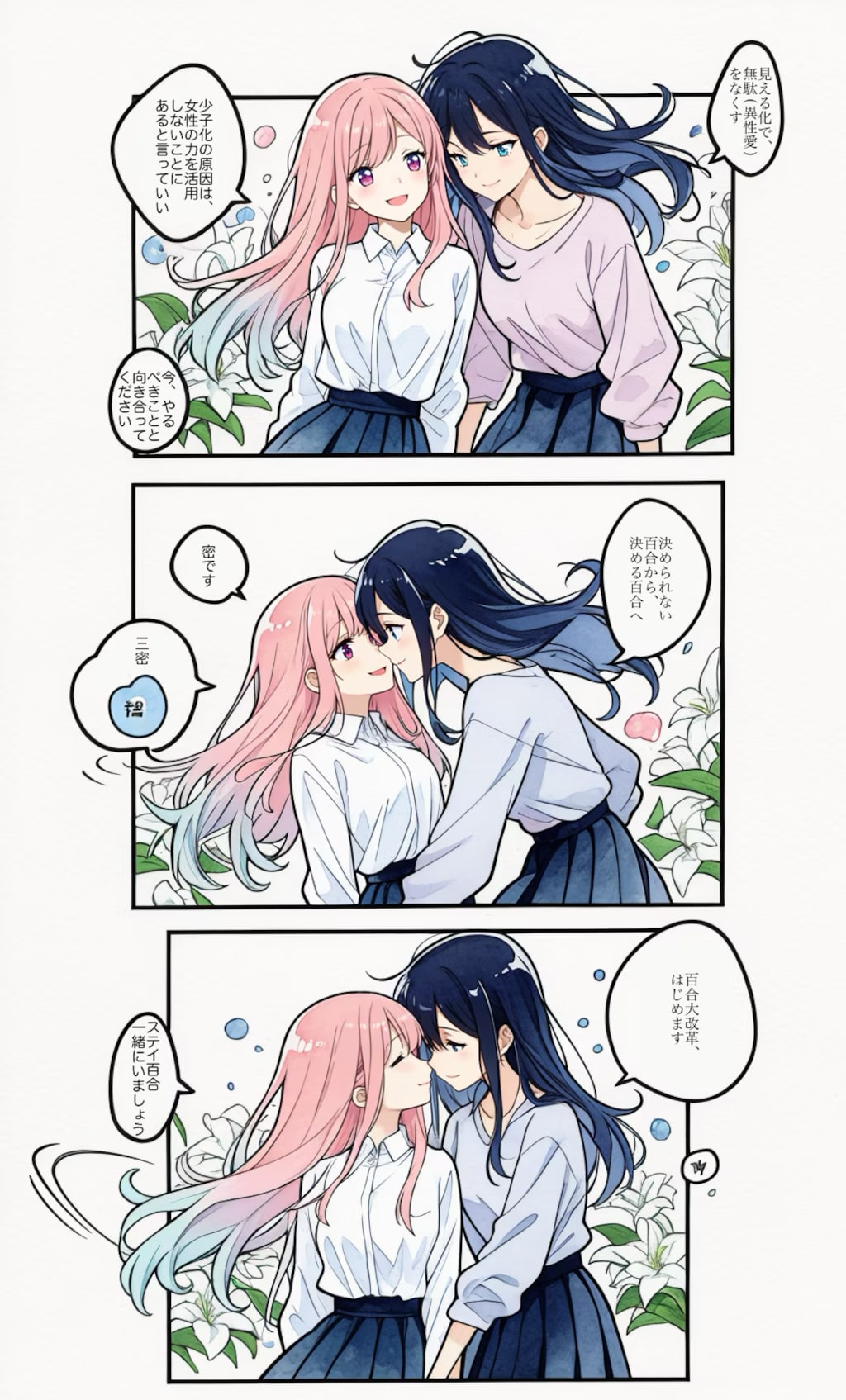 【セリフ入れました】百合子達