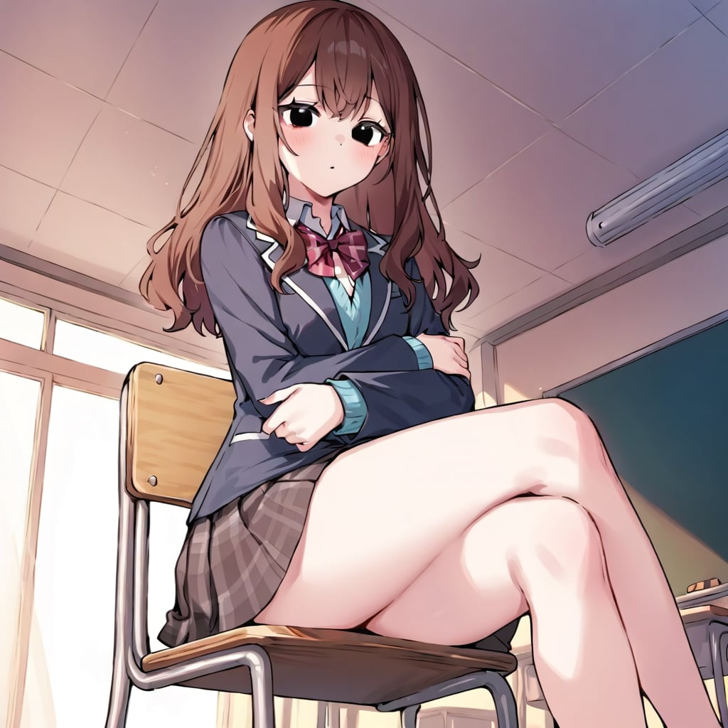 茶髪ロング