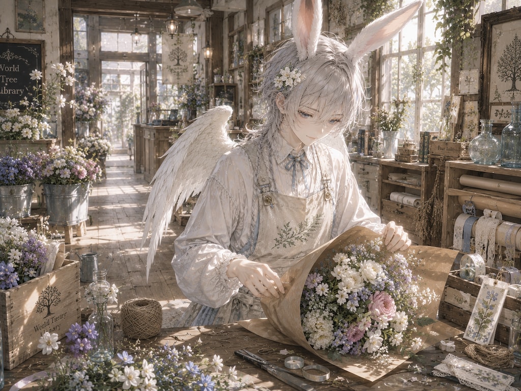白うさぎの花屋さん