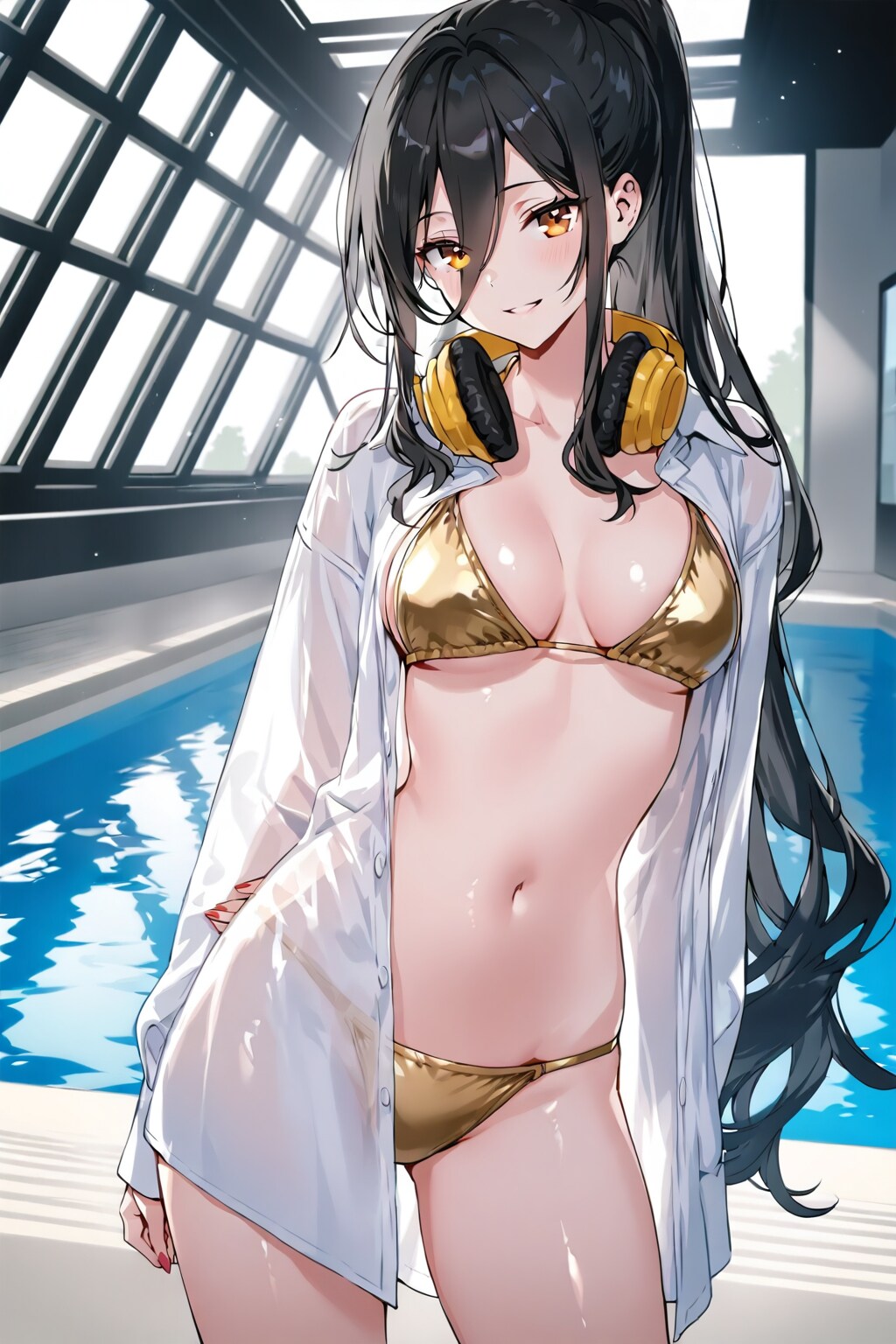 例のプールのモブ子ちゃん