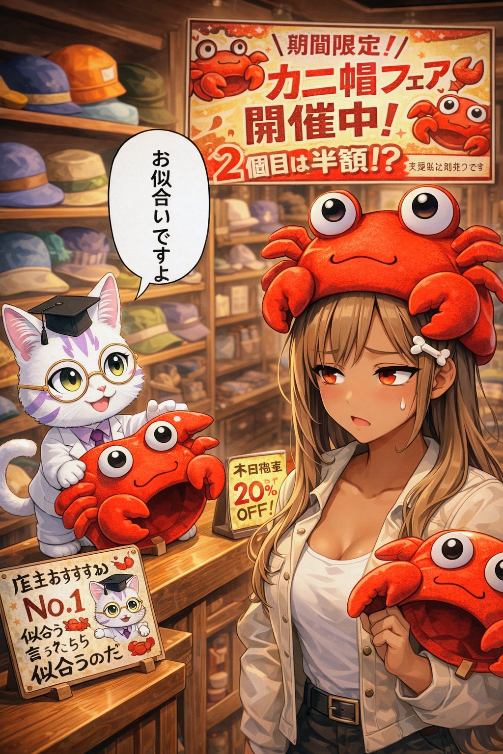 おにくちゃん🍖改め、かにくうちゃん🦀⁉️ | の人気AIイラスト・グラビア