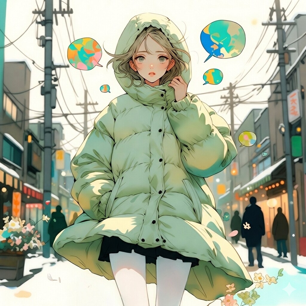 冷たい風から春の匂い