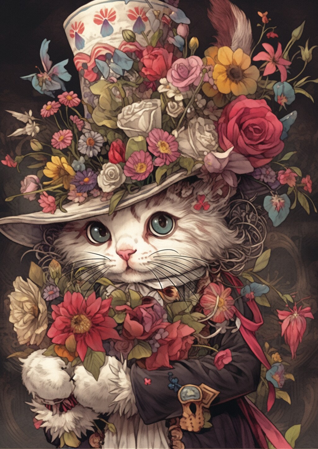 Flower シルクハット