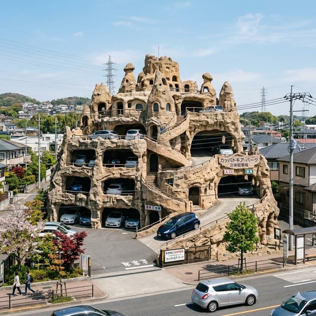 カッパドキア立体駐車場