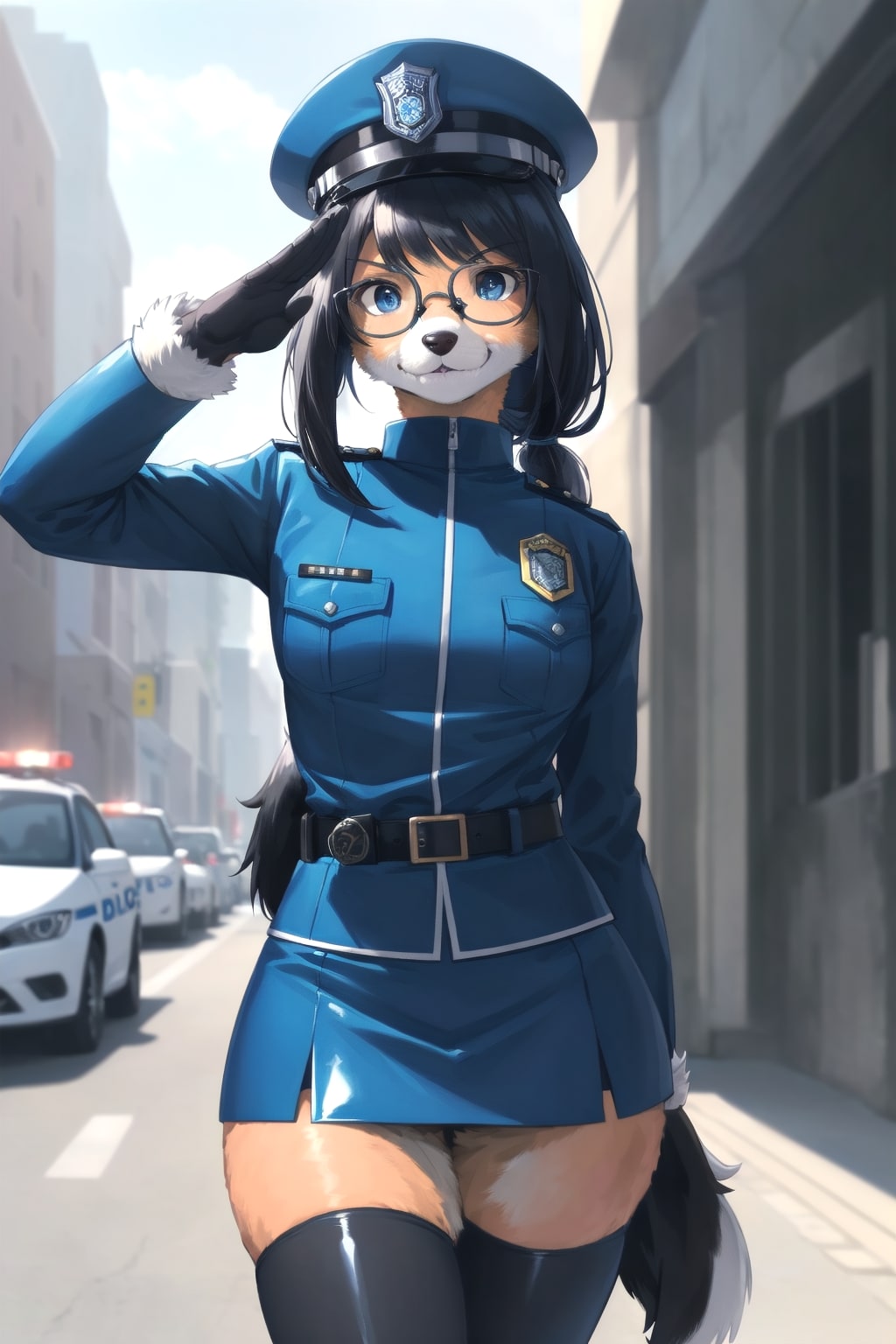 ミニスカポリス | の人気AIイラスト・グラビア