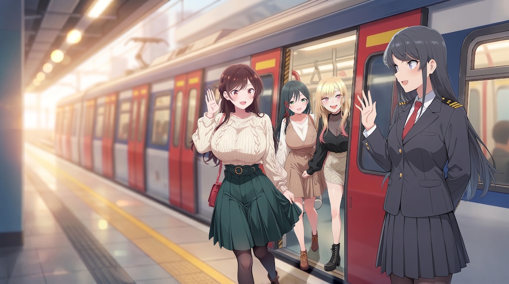 大囲駅に到着！MLRを降りたら、麻衣先輩がお出迎え - 8