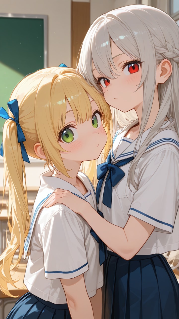 2人の女の子 | の人気AIイラスト・グラビア