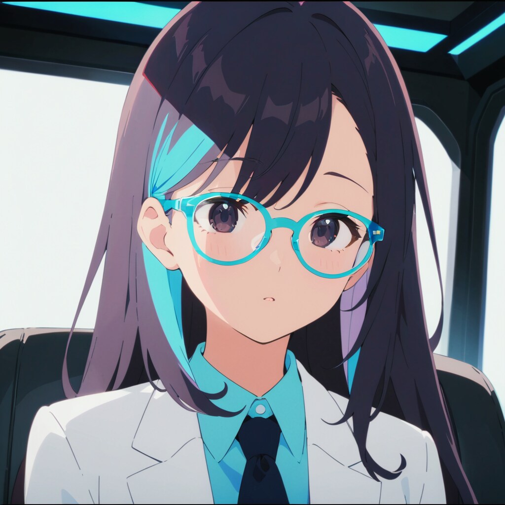 透き通った水色の眼鏡