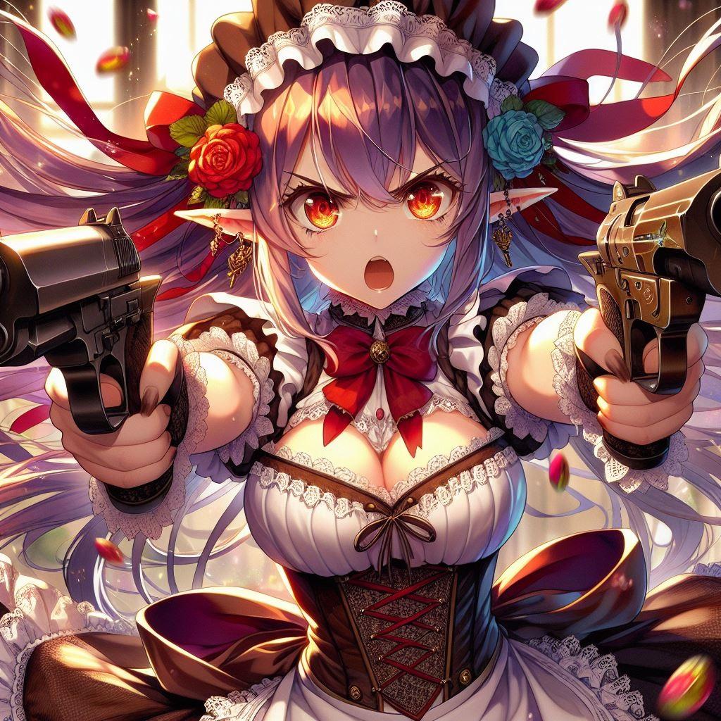 二丁拳銃メイドさん