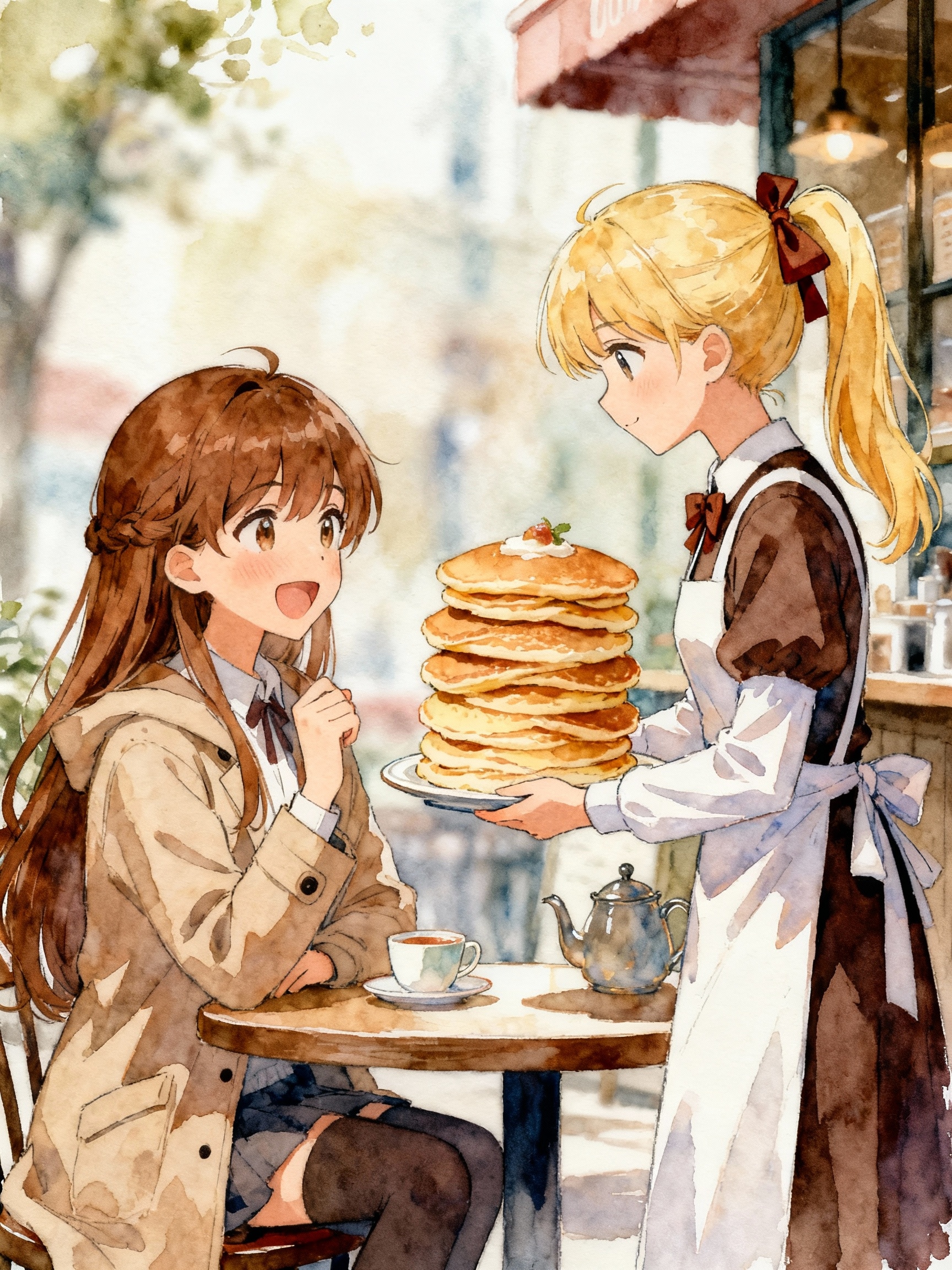 カフェで休憩の少女 | の人気AIイラスト・グラビア