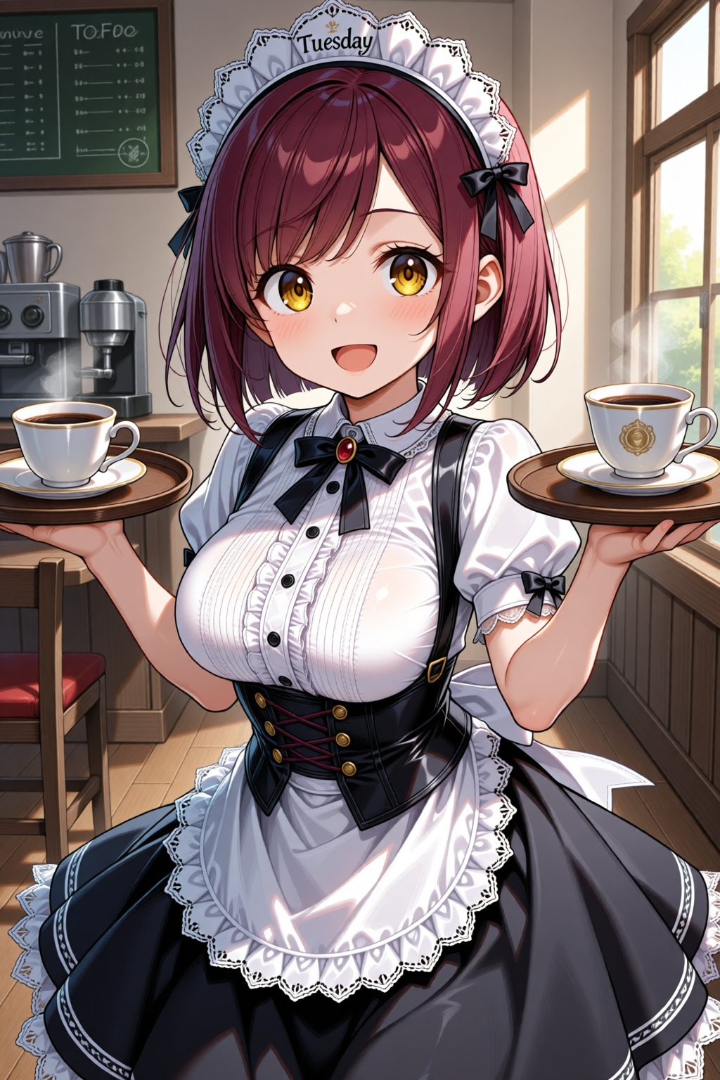 おはようございます（挨拶メイドの芽衣ちゃん）