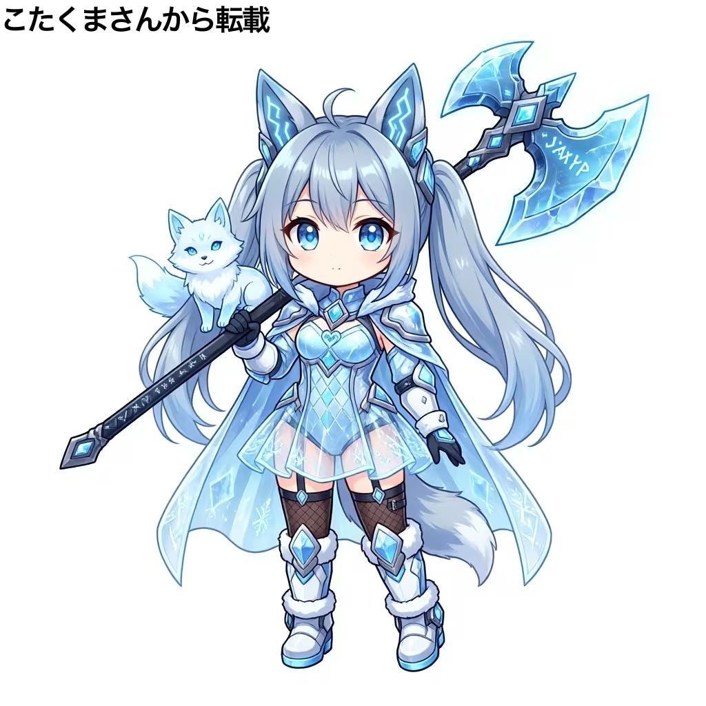 [がぞうください] アイス・フロストハートちゃんが何かを見つけたようです