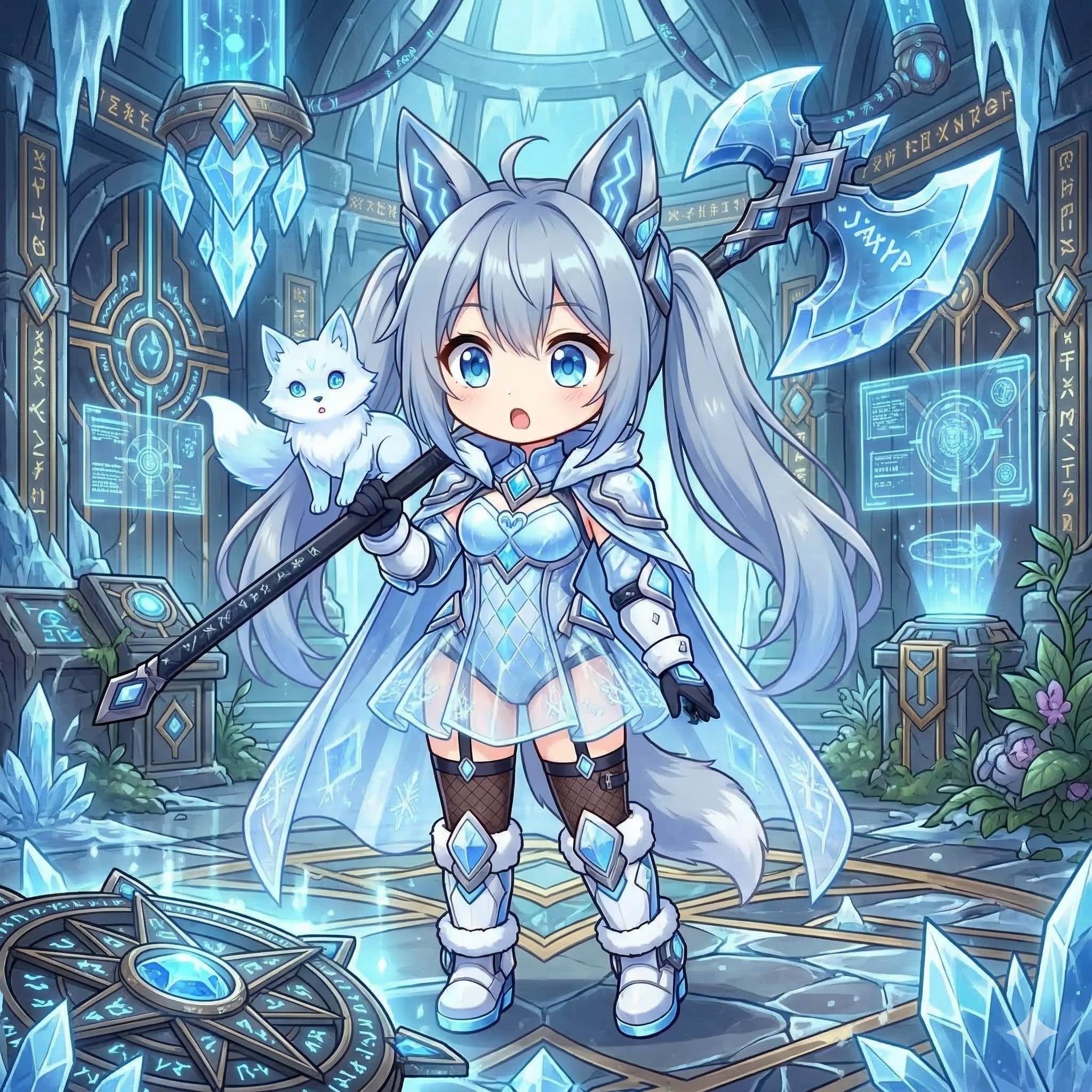 [がぞうください] アイス・フロストハートちゃんが何かを見つけたようです | の人気AIイラスト・グラビア