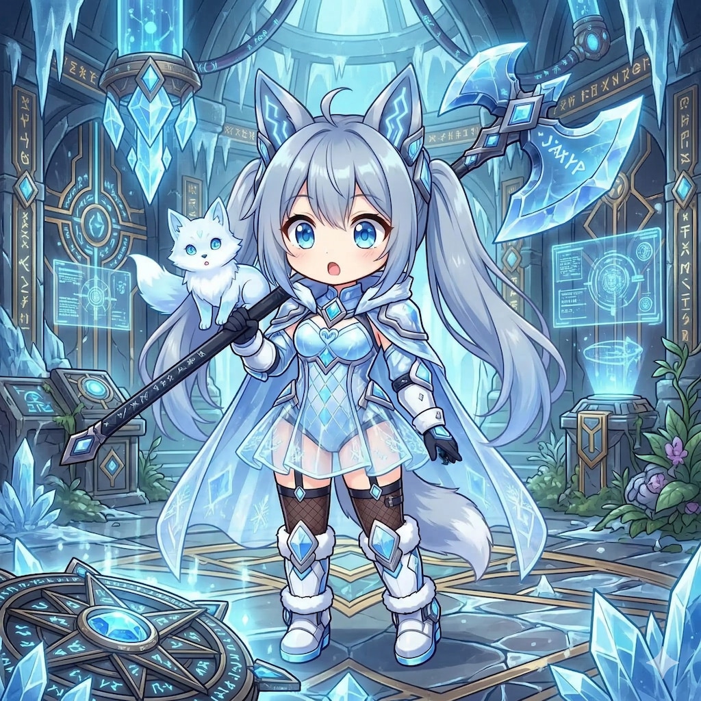 [がぞうください] アイス・フロストハートちゃんが何かを見つけたようです