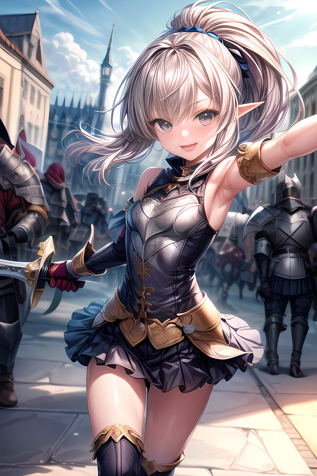 軽装騎士エルフ娘