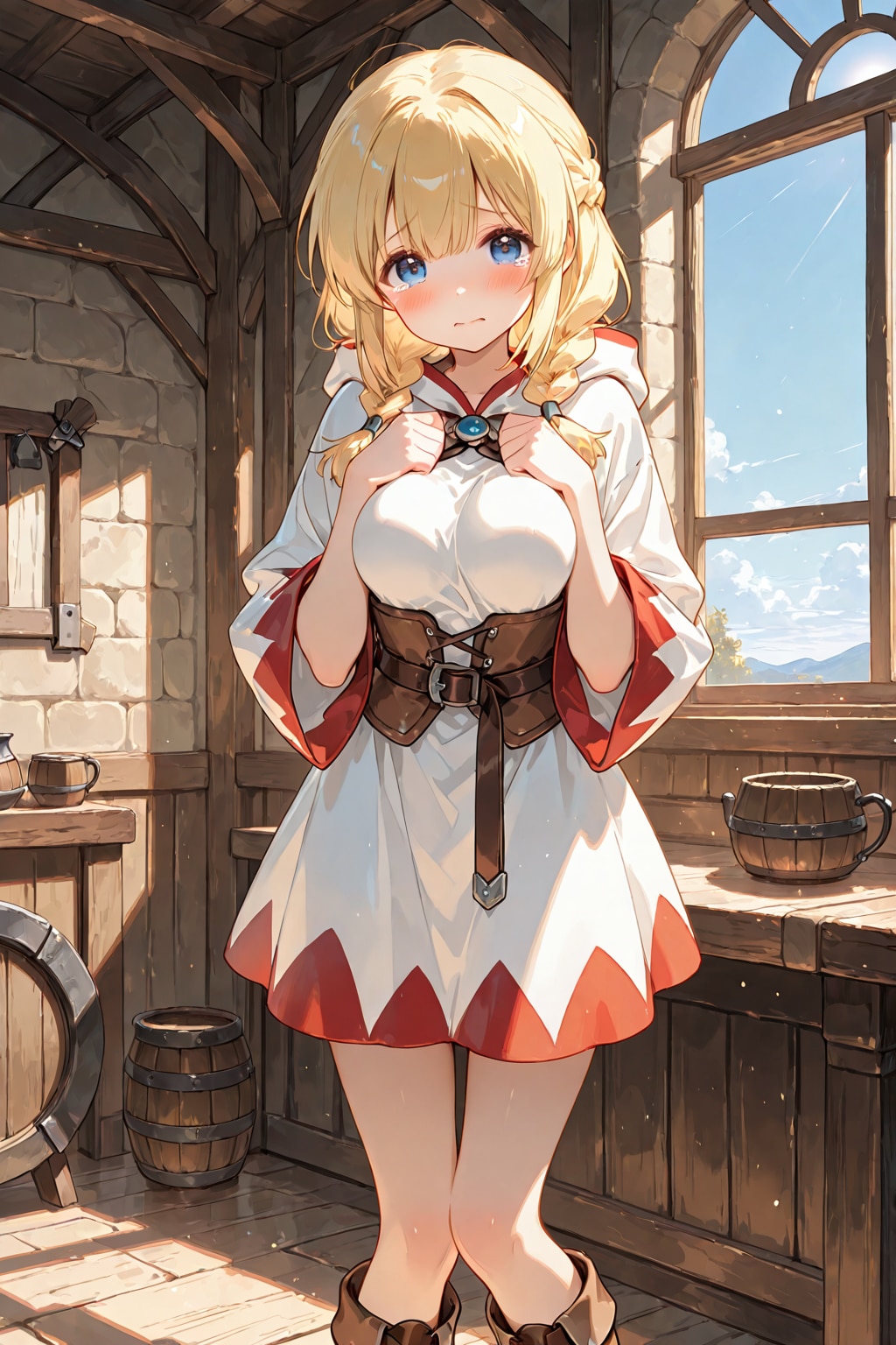 冒険者の酒場『あの、あの……お話聞いてください……』五年後の白魔道士ちゃん。