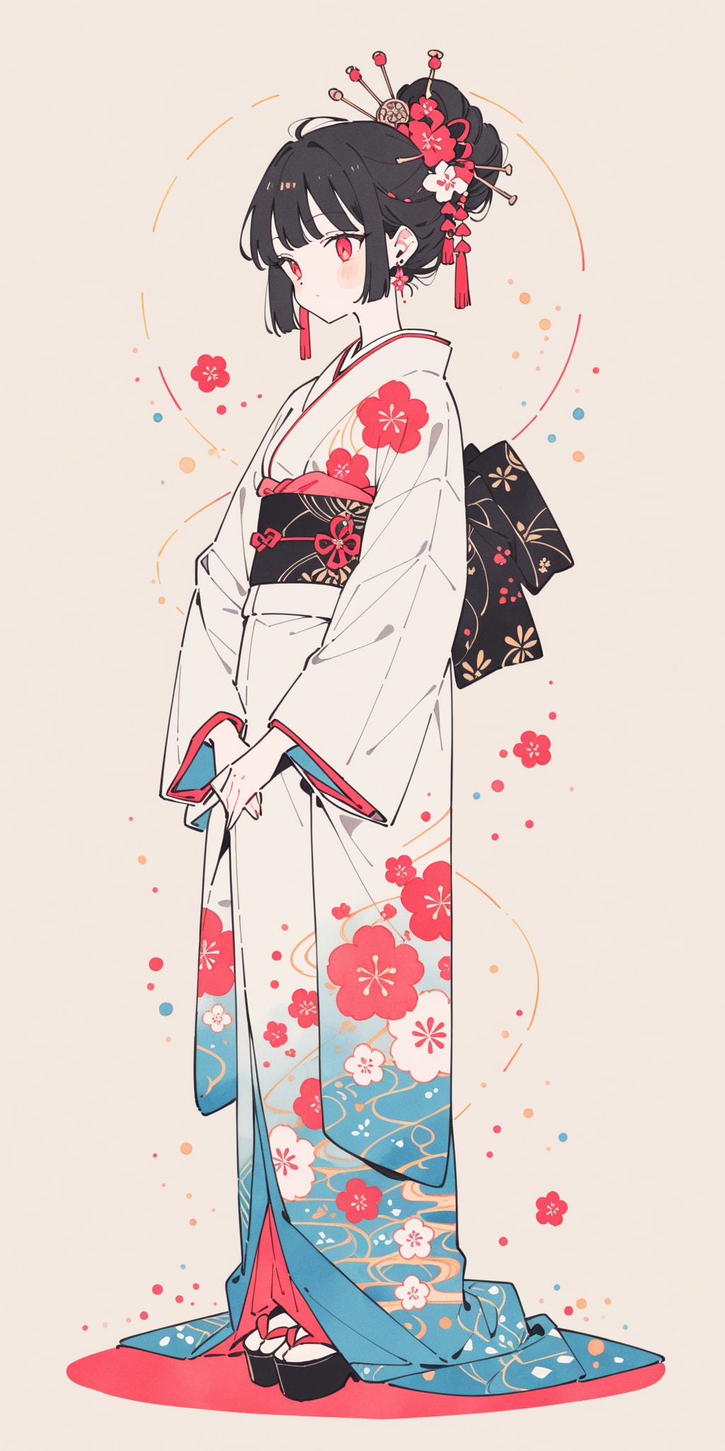 着物美人 | の人気AIイラスト・グラビア