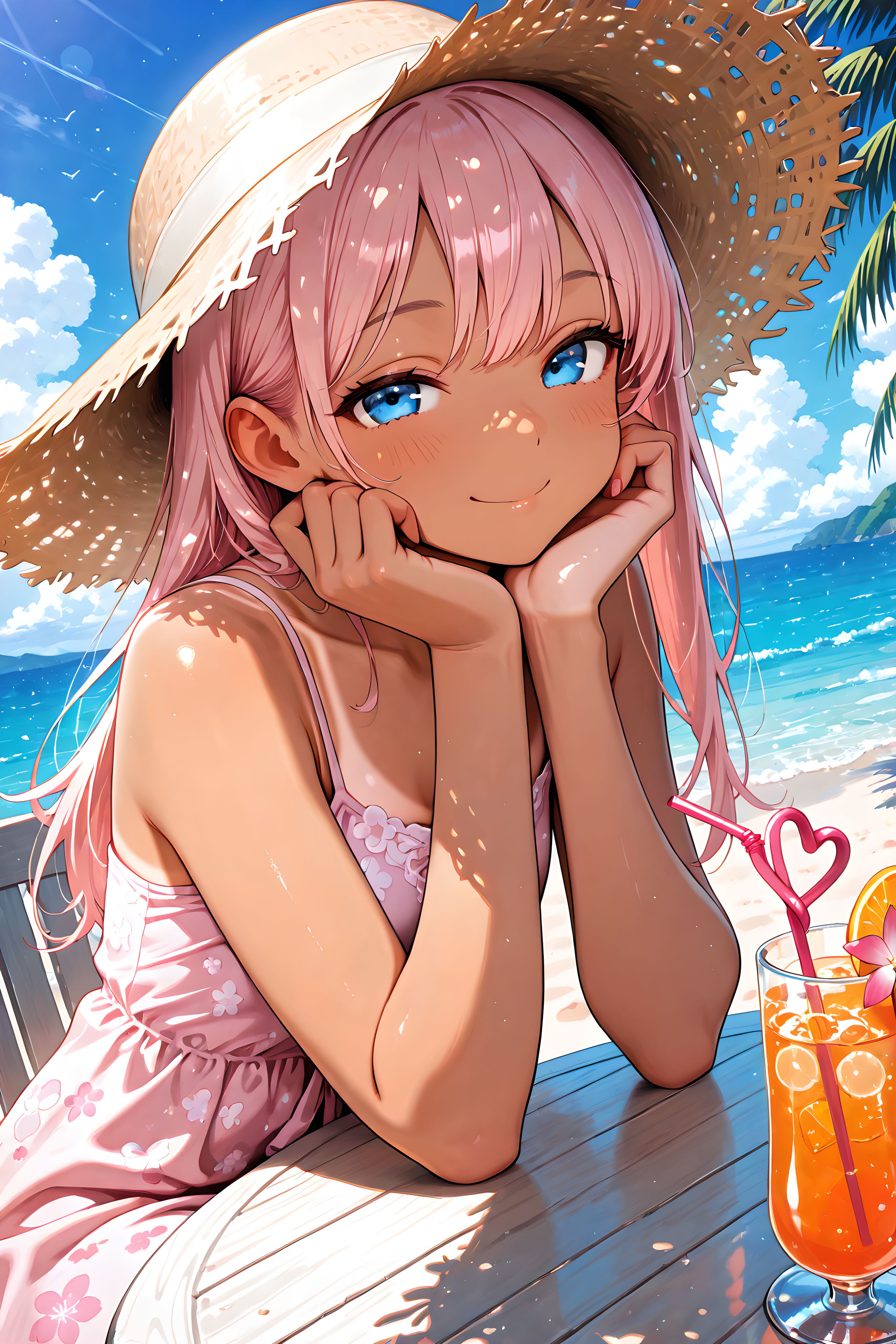 ちょっと日焼けしちゃった…♪