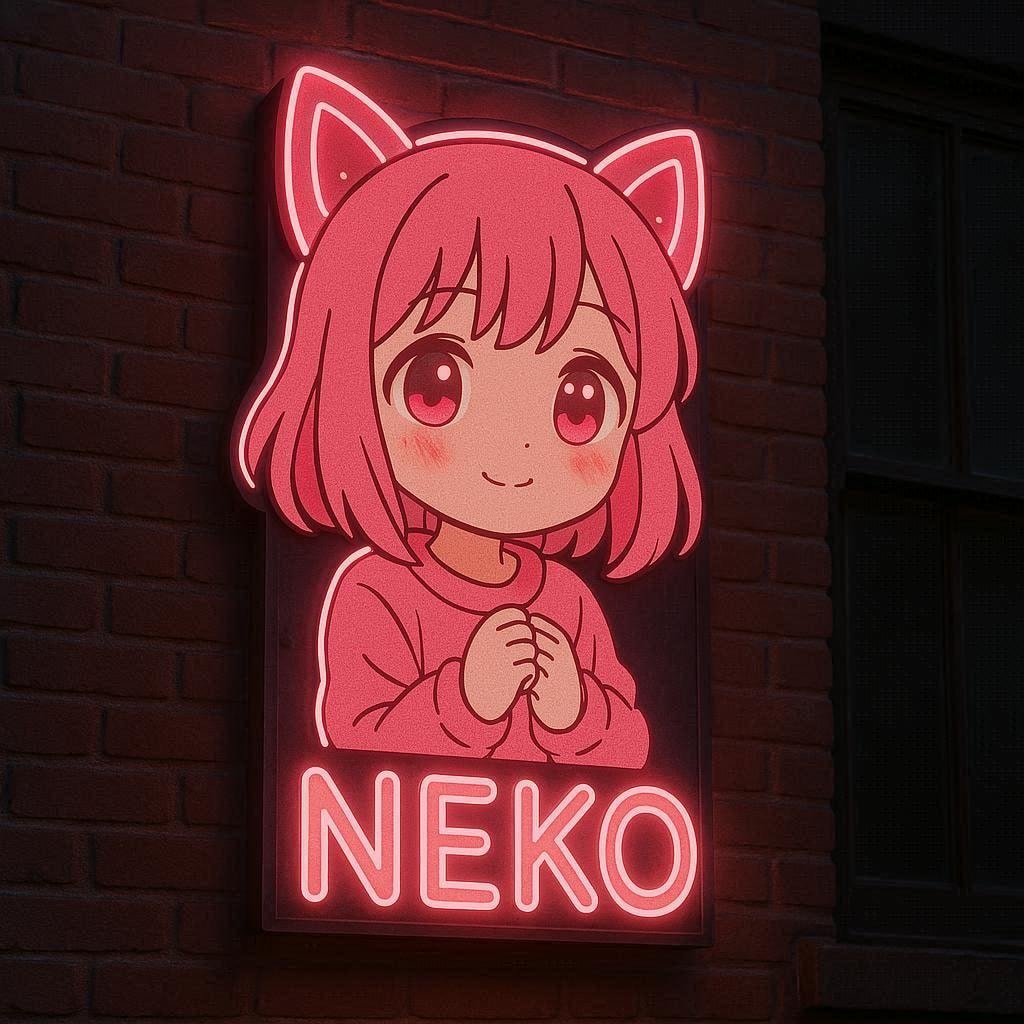 ねこちゃんネオン。