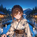 「お忍び温泉旅行 、温泉町デート」人妻S 4枚目