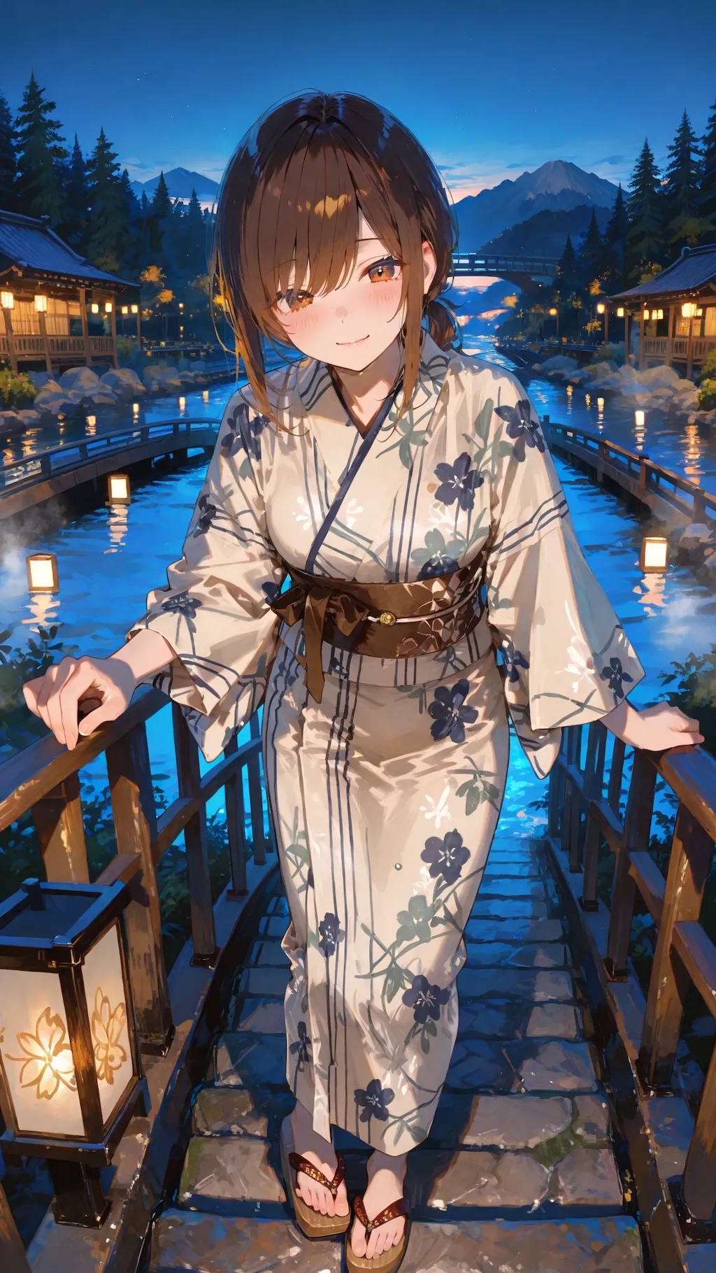 「お忍び温泉旅行 、温泉町デート」人妻S