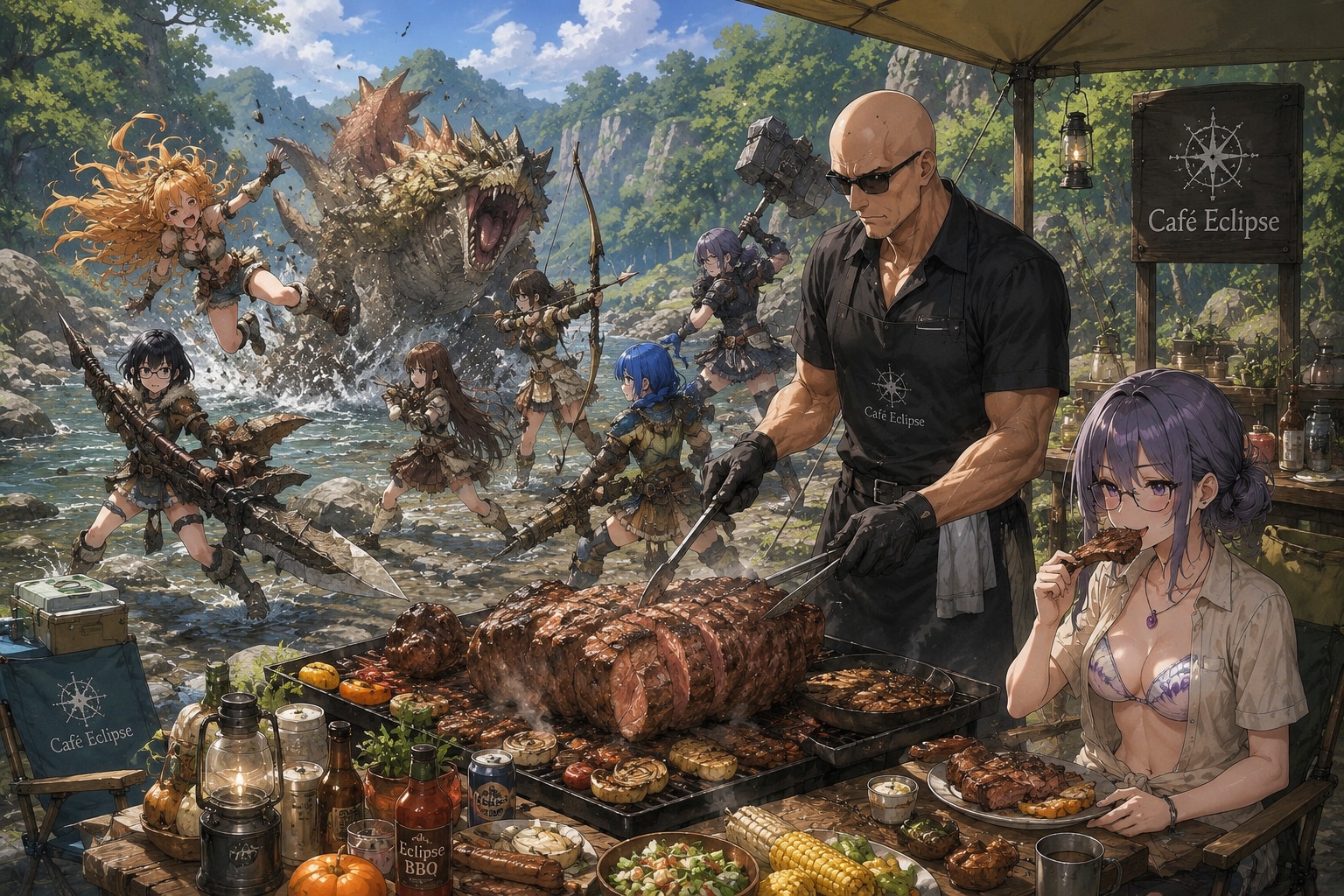 Cafe Eclipse's Summer Special✨　　　　　　　　　　　　　　　　The Great Riverside BBQ Hunt!