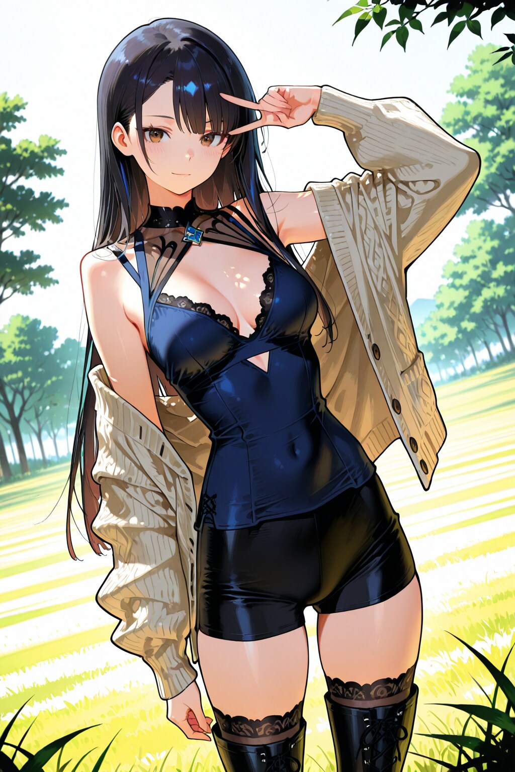 黒髪のお姉さん