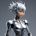 metallic android girl 3枚目