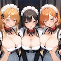 【今日のハーレム】玄関開いたら秒で揉む 3枚目