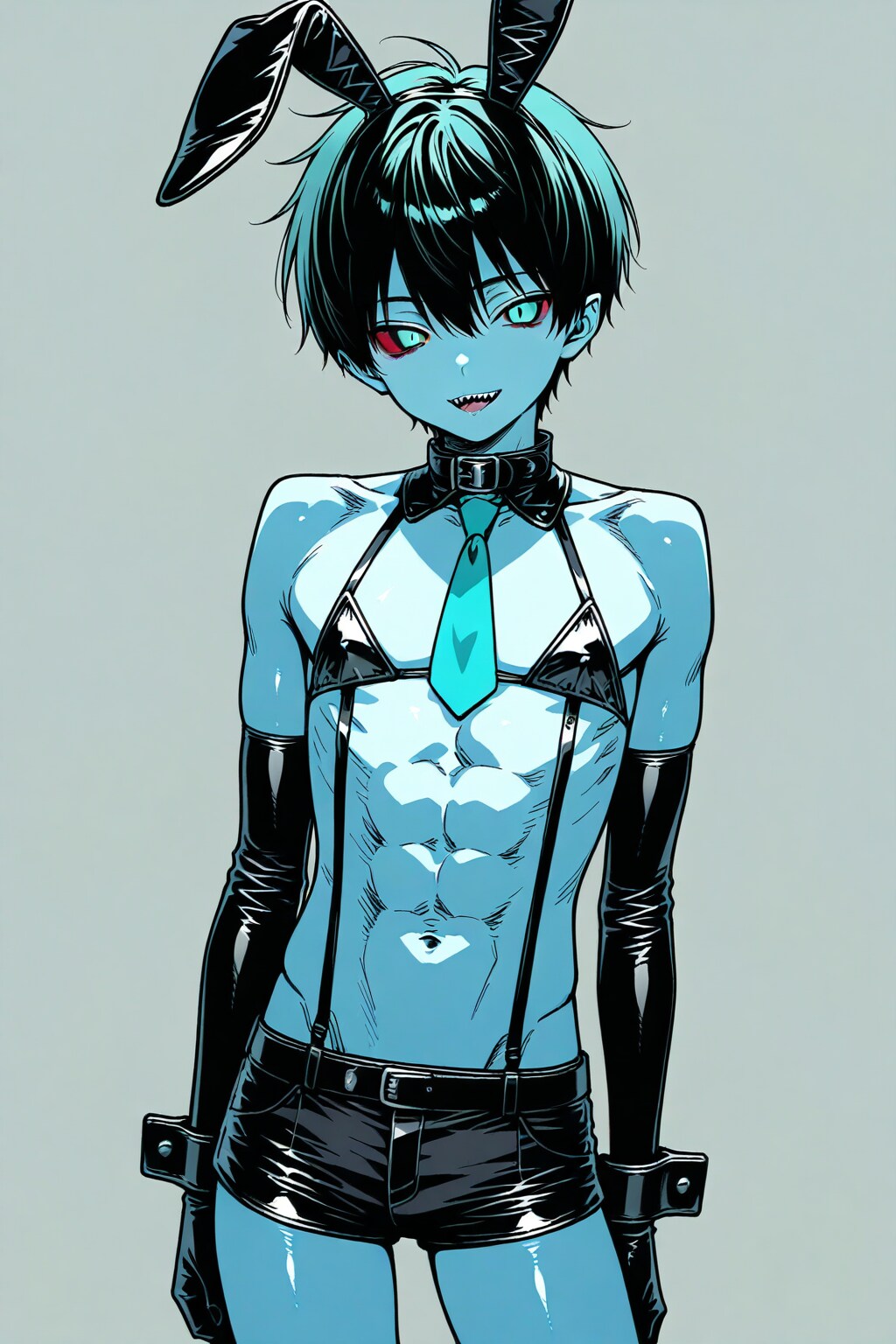青肌男バニー