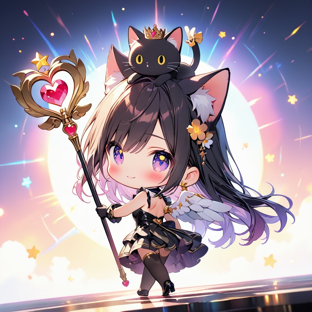 くろねこ魔法少女 (VEGA2) | の人気AIイラスト・グラビア
