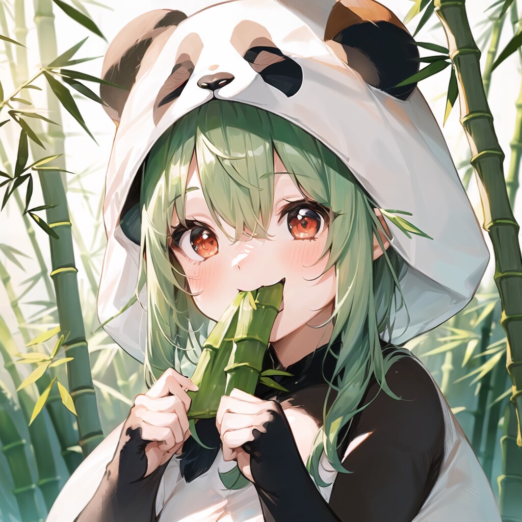 七夕イベントで笹食ってる場合ではないけど笹食って終わったエルフちゃん