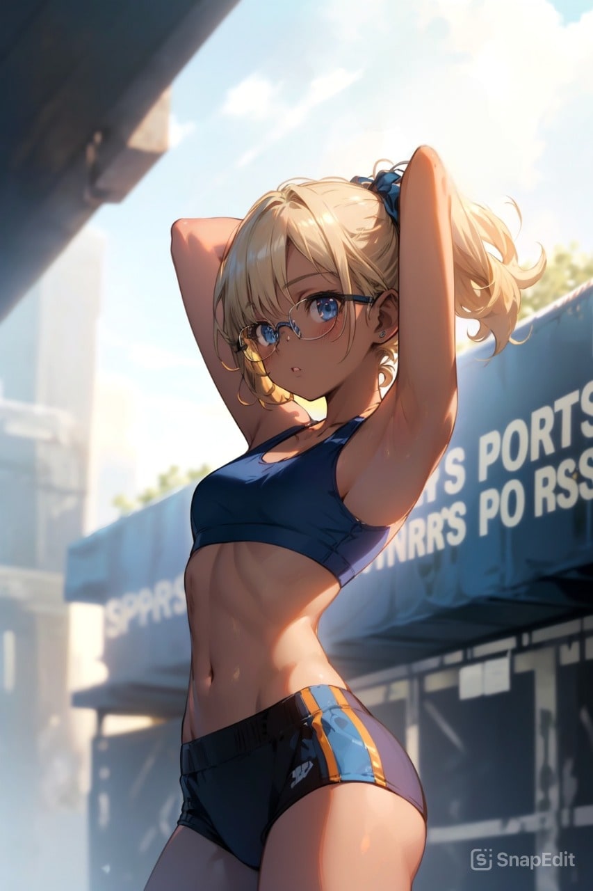 スポーツブルマの眼鏡っ娘