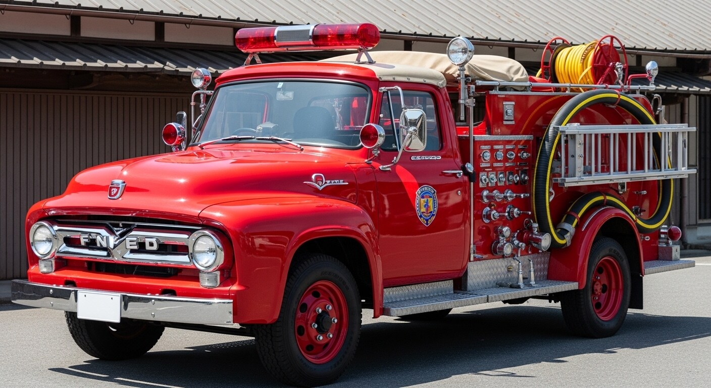 フォードトラック消防車 | の人気AIイラスト・グラビア