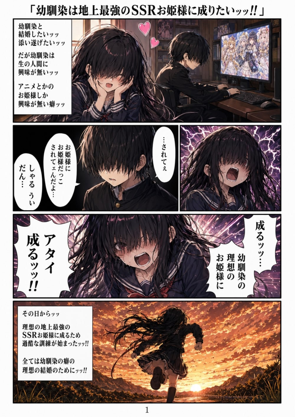 「幼馴染は地上最強のSSRお姫様に成りたいッッ!!」 | の人気AIイラスト・グラビア