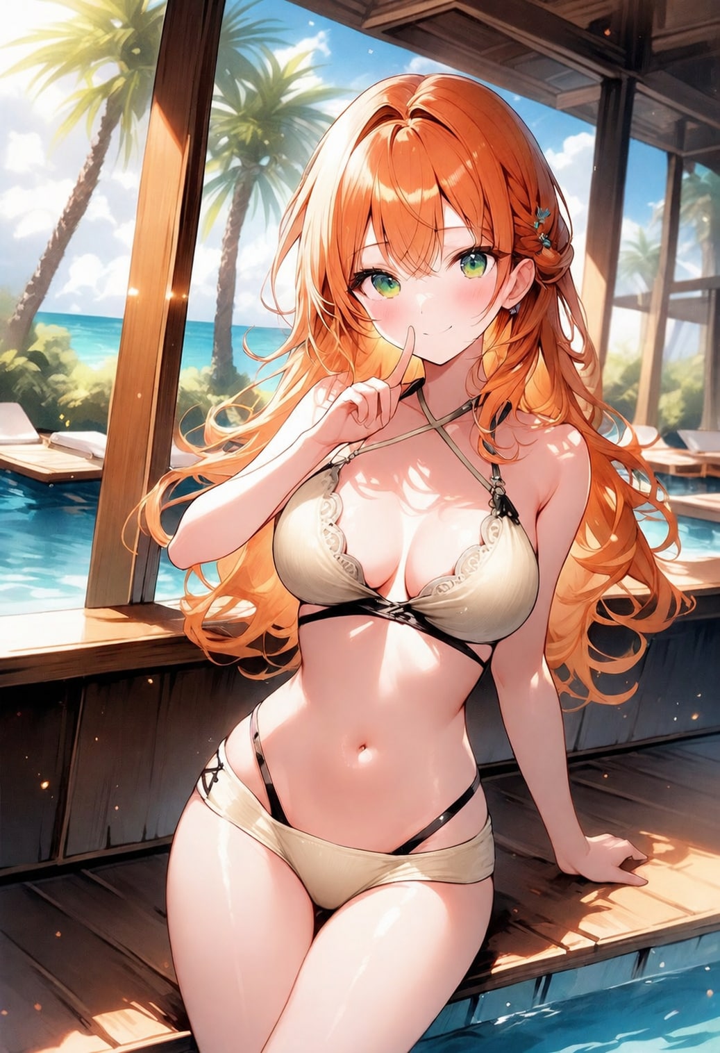この水着、お母さんには内緒なの。どう？